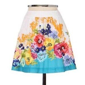Edme & Esylle Floral Print spring Skirt Size S Cotton Women Colorful Summer Wear